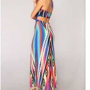 Fashion Nova Dresses - NWT Fashion Nova Cartagena Maxi multicolored dress Fashion Nova Dresses - NWT Fashion Nova Cartagena Maxi multicolored dress
